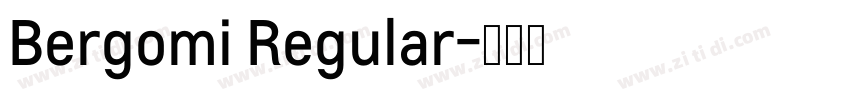 Bergomi Regular字体转换